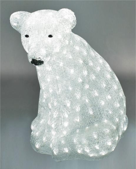  manufacturer In China FY-001-C08 cheap christmas acrylic SITING POLAR BEAR light bulb lamp  factory