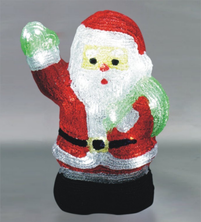 FY-001-E02クリスマスアクリルサンタクロース電球ランプ FY-001-E02安いクリスマスアクリルサンタクロース電球ランプ