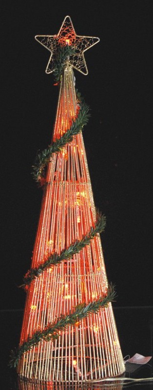 FY-008-A22 30 Navidad artesanía de mimbre lámpara de la bombilla FY-008-A22 30 artesanías de mimbre de la lámpara bombilla de Navidad barata - Luz rotahecho en China