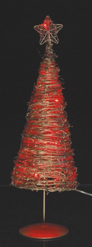 FY-008-B02 24 Navidad artesaní FY-008-B02 24 artesanías de mimbre de la lámpara bombilla de Navidad barata - Luz rotafabricados en China