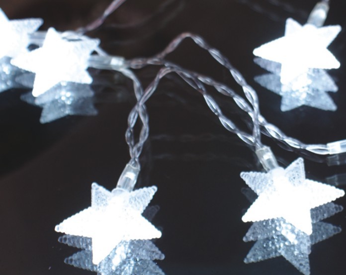  manufacturer In China FY-009-A177 LED LIGHT cheap christmas  CHAIN WITH STAR DECORATION  factory
