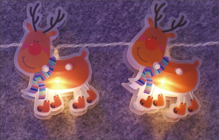  manufacturer In China FY-009-C67 LED LIGHT CHAIN WITH PVC REINDEER  factory