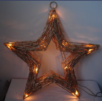 FY-06から009クリスマスの星籐電球ランプ FY-06から009安いクリスマスの星籐電球ランプ ラタンライト