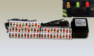 Πολύχρωμοι 120 Supe Πολύχρωμοι 120 Superbright LED φώτα String στατική στο Clear Cable 24V Χαμηλής Τάσης - LED φώτα StringΚίνα κατασκευαστή