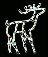 Chinese Gold Supplier cheap christmas deer plastic frame light bulb lamp
