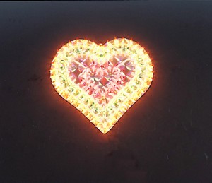 plástica corazón marco de la lámpara bombilla de Navidad plástica corazón marco de la lámpara bombilla de Navidad barata - Luces marco de plásticofabricante de China