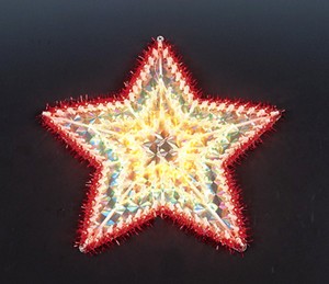  manufactured in China  cheap christmas star plastic frame light bulb lamp  factory
