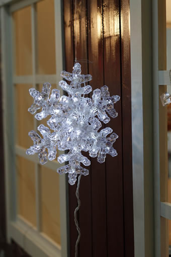 FY-20057 del copo de nieve LED pequeña llevó la lámpara del bulbo de las luces de Navidad barata