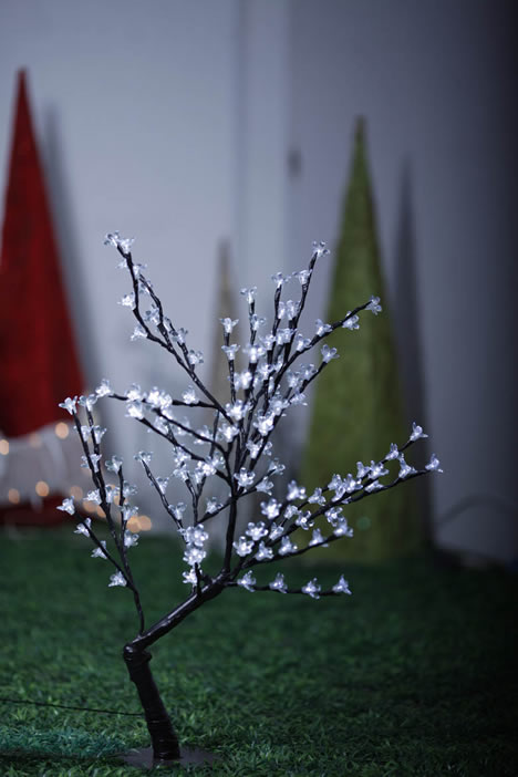 FY-50007 LED a buon mercato di Natale ramo di un albero sakura piccola lampadina delle luci