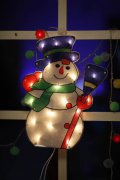 AF 60300-christmas snow man ventana lámpara de la bombilla AF 60300-snow man ventana lámpara bombilla barata navidad Luces de la ventana