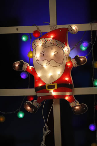 AF 60305-santa claus ventana lámpara bombilla barata navidad