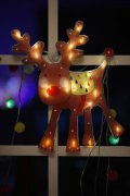 AF 60608-christmas deer venta AF 60608-ciervos ventana lámpara bombilla barata navidad - Luces de la ventanafabricante de China