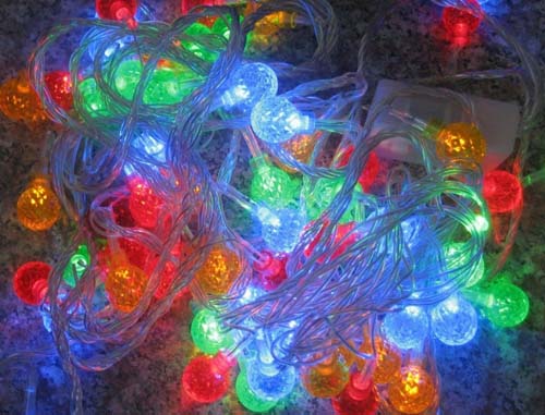 FY-60114 LED das luzes de Natal bulbo de cadeia cadeia de lâmpada barata