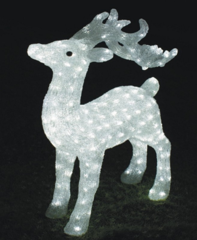 FY-001-B06 ACRYLIC STANDING REINDEER MOTIF  Acrylic lights 