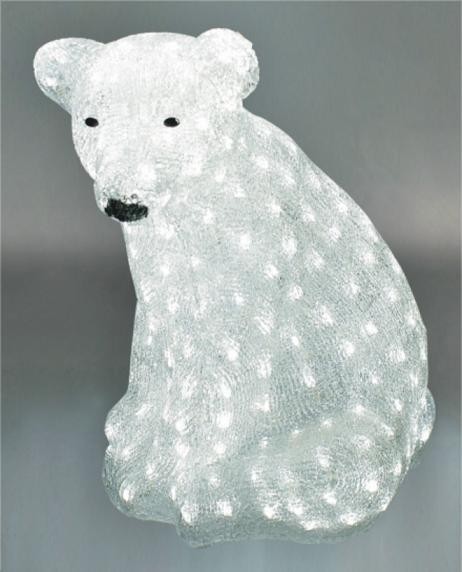  manufacturer In China FY-001-C08 cheap christmas acrylic SITING POLAR BEAR light bulb lamp  distributor