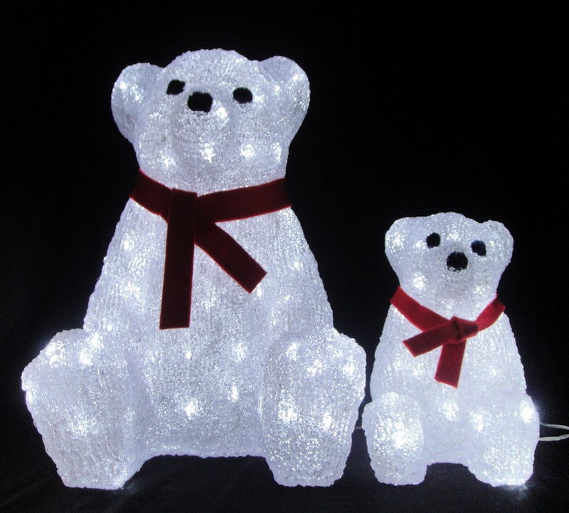  manufactured in China  FY-001-C22 cheap christmas acrylic TEDDY BEAR light bulb lamp  distributor