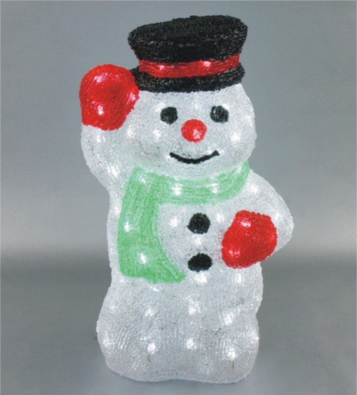  made in china  FY-001-D03 cheap christmas acrylic SNOWMAN light bulb lamp  company