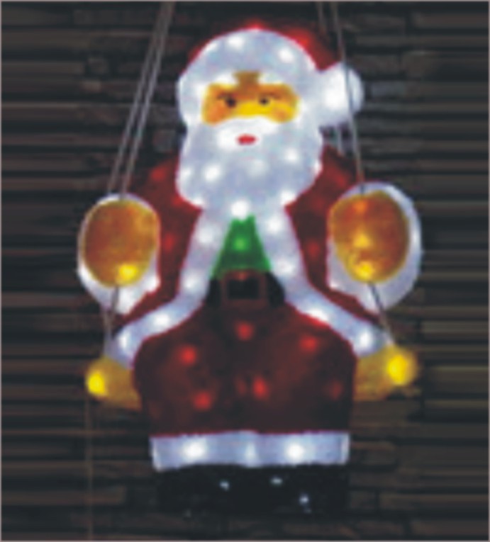  manufacturer In China FY-001-E01 cheap christmas acrylic SANTA CLAUS light bulb lamp  distributor