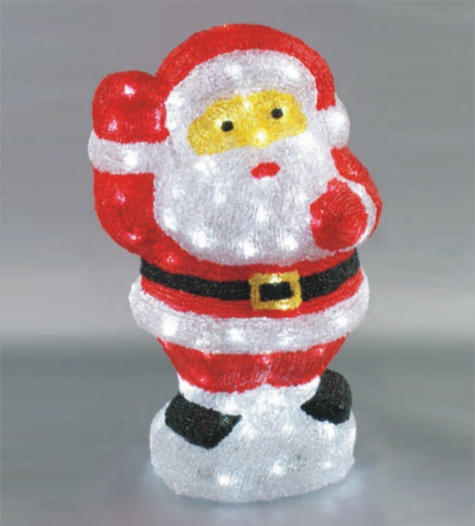  manufacturer In China FY-001-E03 cheap christmas acrylic SANTA CLAUS light bulb lamp  company