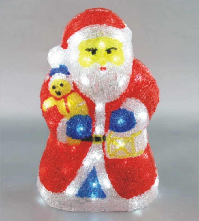  manufacturer In China FY-001-E04 cheap christmas acrylic SANTA CLAUS light bulb lamp  company