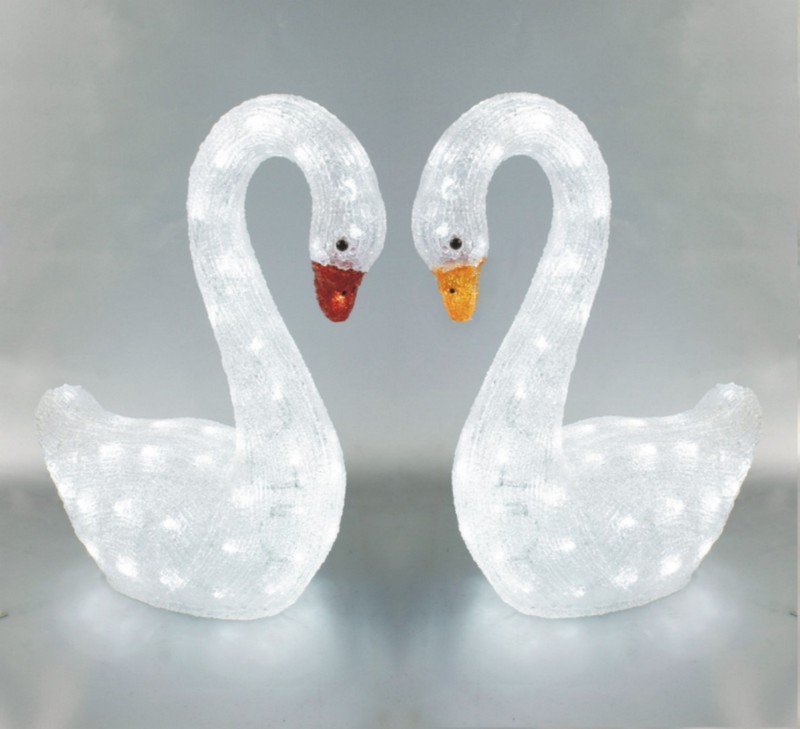 FY-001-F01 christmas acrylic SWAN light bulb lamp FY-001-F01 cheap christmas acrylic SWAN light bulb lamp - Acrylic lights  manufactured in China 