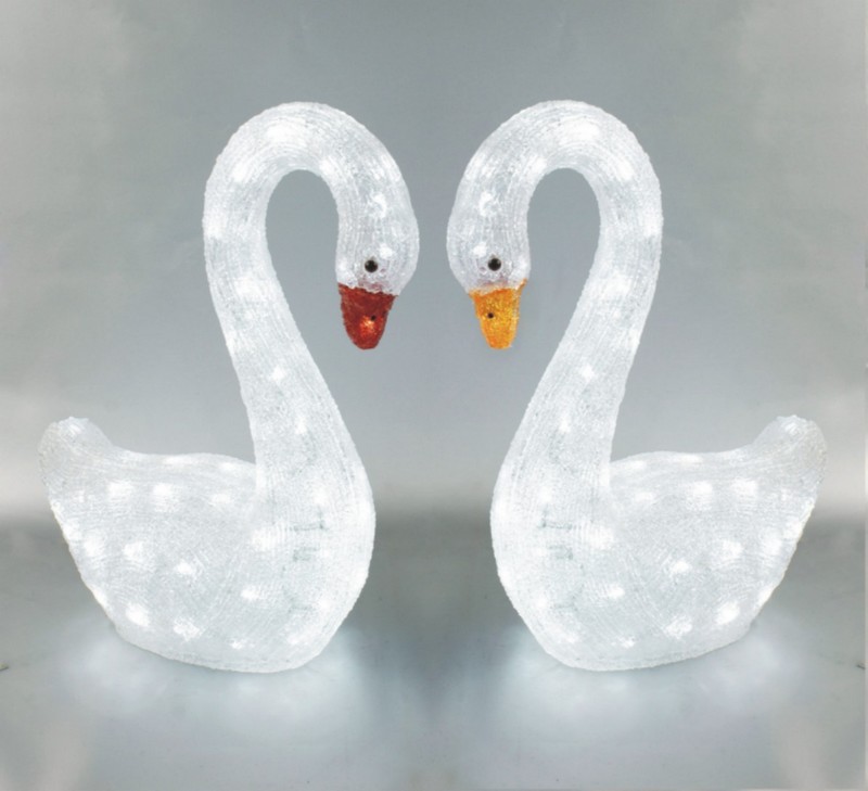  made in china  FY-001-F01 cheap christmas acrylic SWAN light bulb lamp  corporation