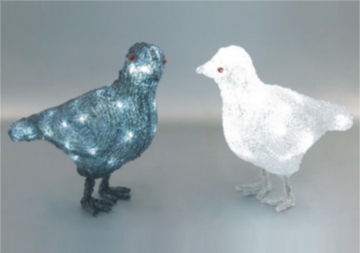 FY-001-F05 christmas acrylic PIGEON light bulb lamp FY-001-F05 cheap christmas acrylic PIGEON light bulb lamp - Acrylic lights  made in china 