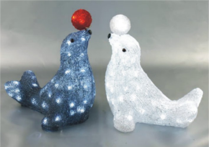 FY-001-F06 christmas acrylic SEALION light bulb lamp FY-001-F06 cheap christmas acrylic SEALION light bulb lamp