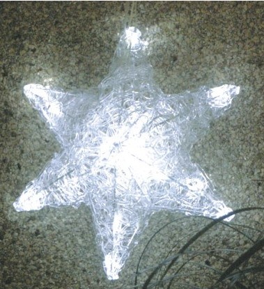 FY-001-I21 christmas acrylic SIX-POINTED STAR light bulb lamp FY-001-I21 cheap christmas acrylic SIX-POINTED STAR light bulb lamp