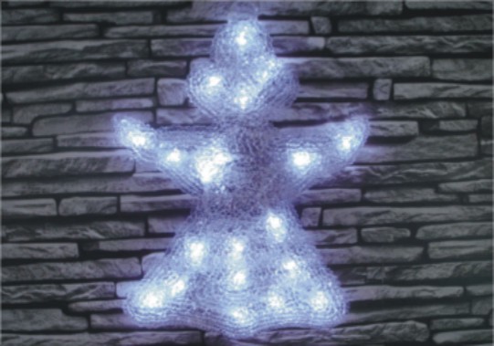 FY-001-K04 Weihnachten Acryl  FY-001-K04 Günstige Weihnachten Acryl 2D ANGEL Glühlampelampenadapters - Acryl Lichterin China hergestellt