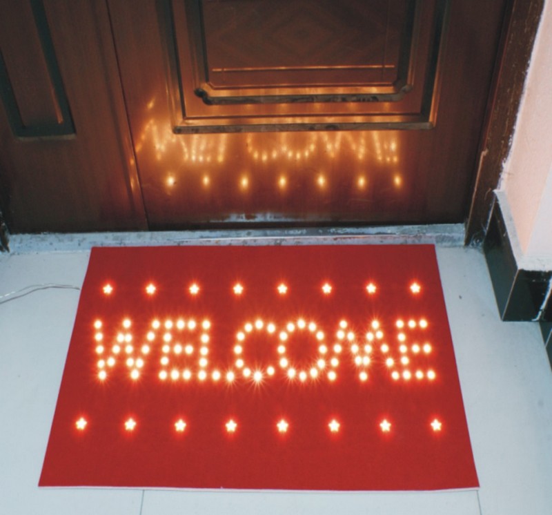 FY-002-A08 Weihnachten LED DOORMAT Teppich Glühlampelampenadapters FY-002-A08 billig weihnachten LED DOORMAT Teppich Glühlampelampenadapters