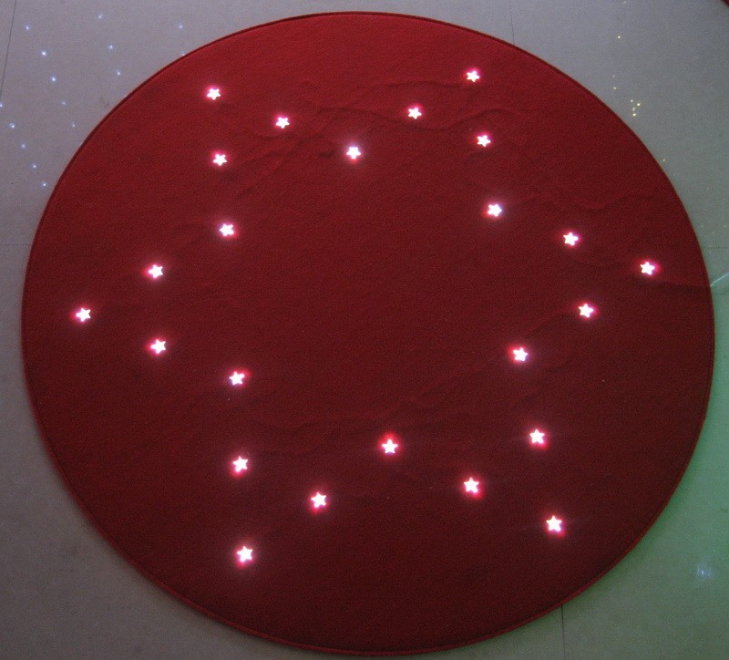 FY-002-A28 christmas ROUND DOORMAT WITH LED carpet light bulb lamp FY-002-A28 cheap christmas ROUND DOORMAT WITH LED carpet light bulb lamp - Carpet light range manufacturer In China