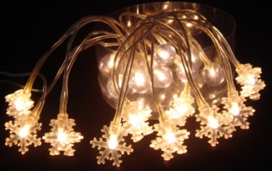  manufacturer In China FY-03A-010 LED cheap christmasSnowflakes  lights bulb lamp string chain  corporation