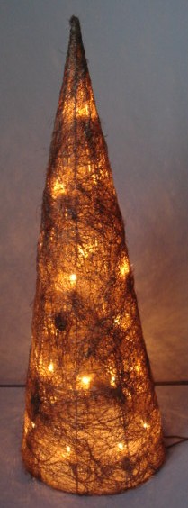 FY-06-027 christmas gold cone rattan light bulb lamp FY-06-027 cheap christmas gold cone rattan light bulb lamp - Rattan light manufactured in China 