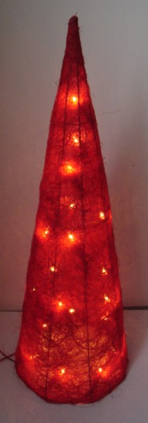  manufactured in China  FY-06-030 cheap christmas red cone rattan light bulb lamp  distributor