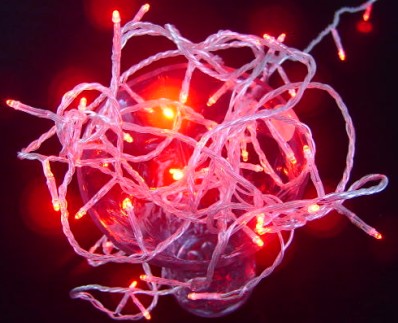 Red 50 Superbright LED String L Red 50 Superbright LED String Lights Static On Clear Cable - LED String Lights manufacturer In China