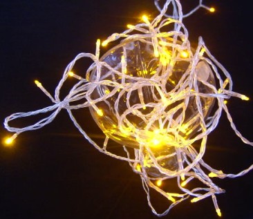  made in china  Warm White 50 Superbright LED String Lights Static On Clear Cable  corporation