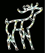  made in china  cheap christmas deer plastic frame light bulb lamp  factory