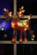 FY-60608 christmas deer windo FY-60608 cheap christmas deer window light bulb lamp - Window lights made in china 