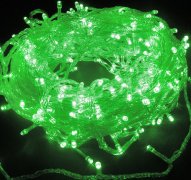 Green 144 Superbright LED Str Green 144 Superbright LED String Lights Multifunction Clear Cable - LED String Lights made in china 