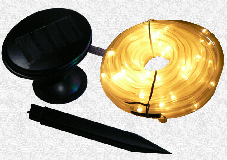 Yellow Solar LED Tube Lights 