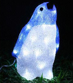 Solar Acrylic penguin Motif Lights